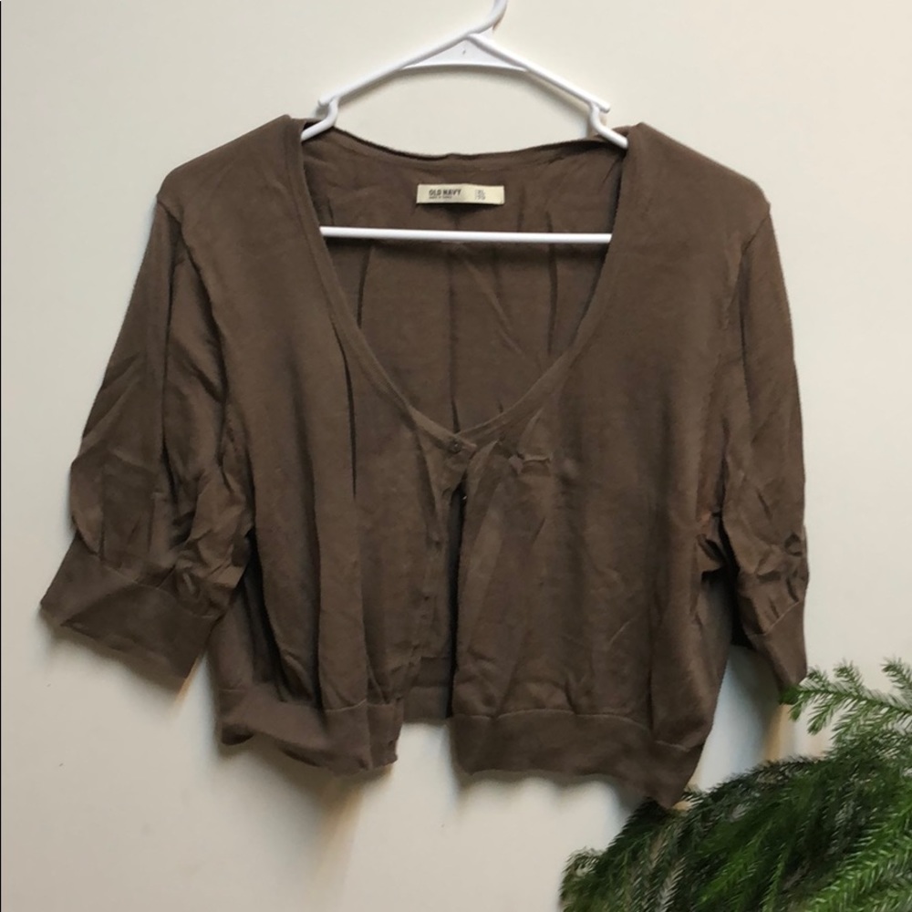 Brown mid length sweater